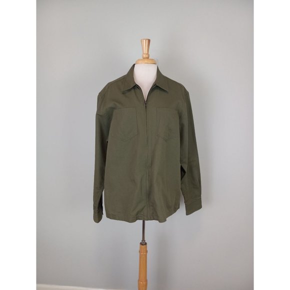 Zara Other - Zara Man Zip Up Shirt Jacket Army Green Size X-Large